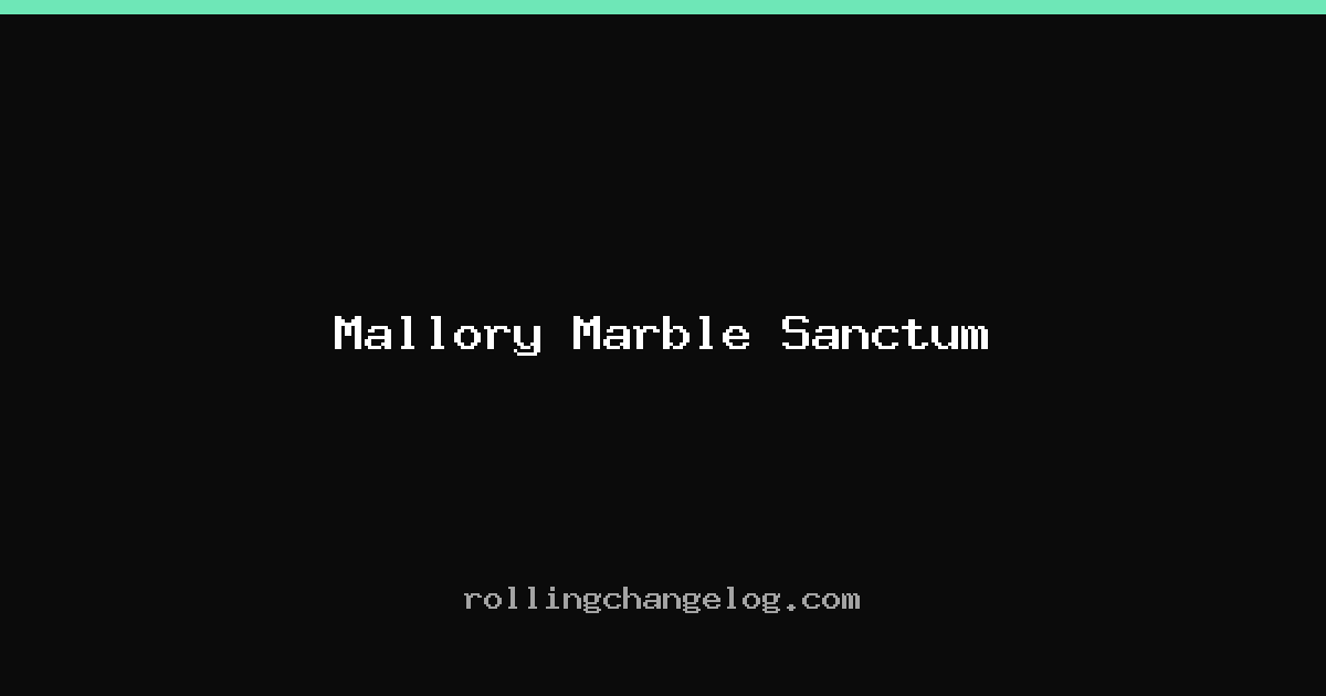 Mallory Marble Sanctum cover