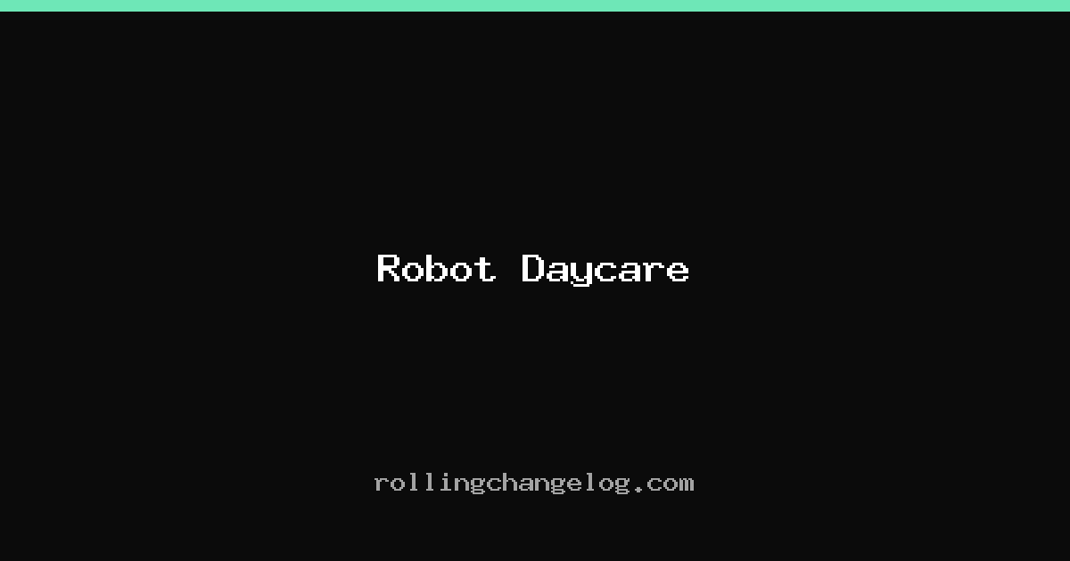 Robot Daycare cover