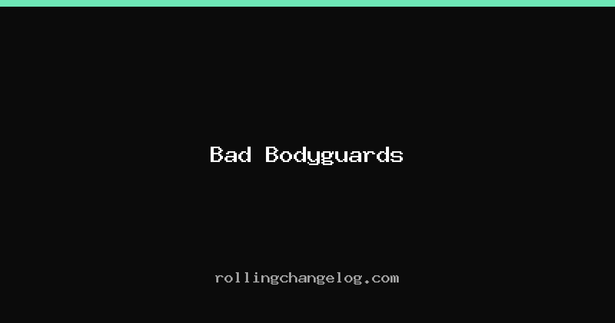 Bad Bodyguards cover