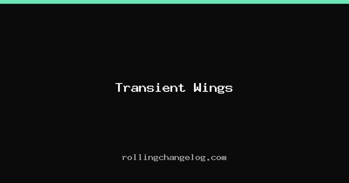 Transient Wings cover