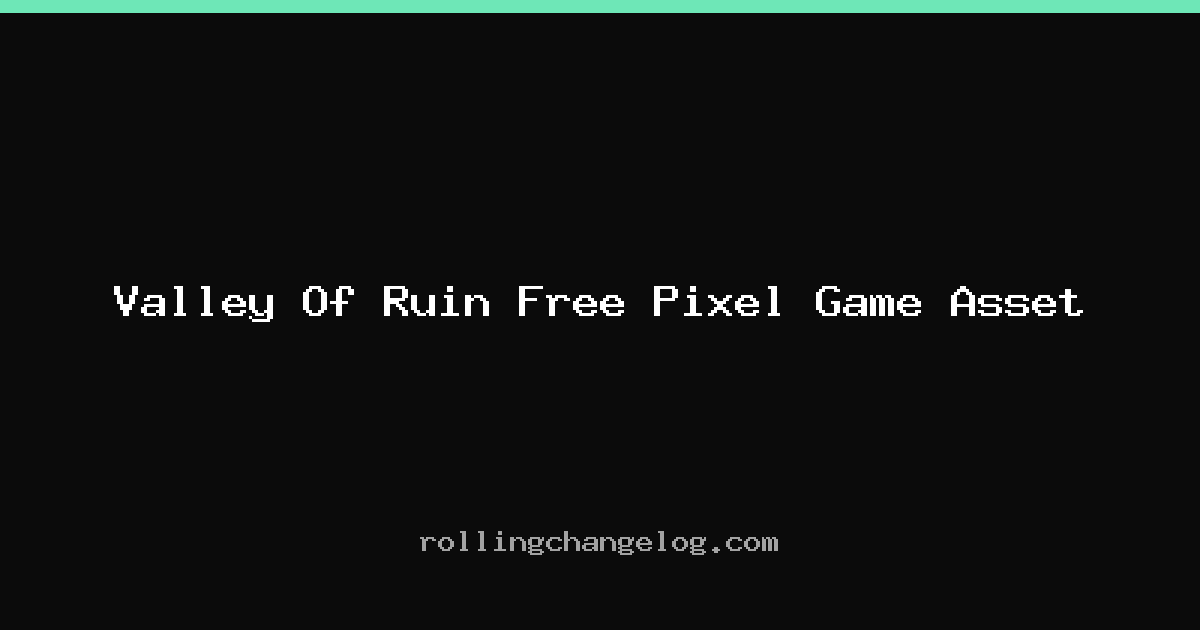 Valley Of Ruin Free Pixel Game Asset cover
