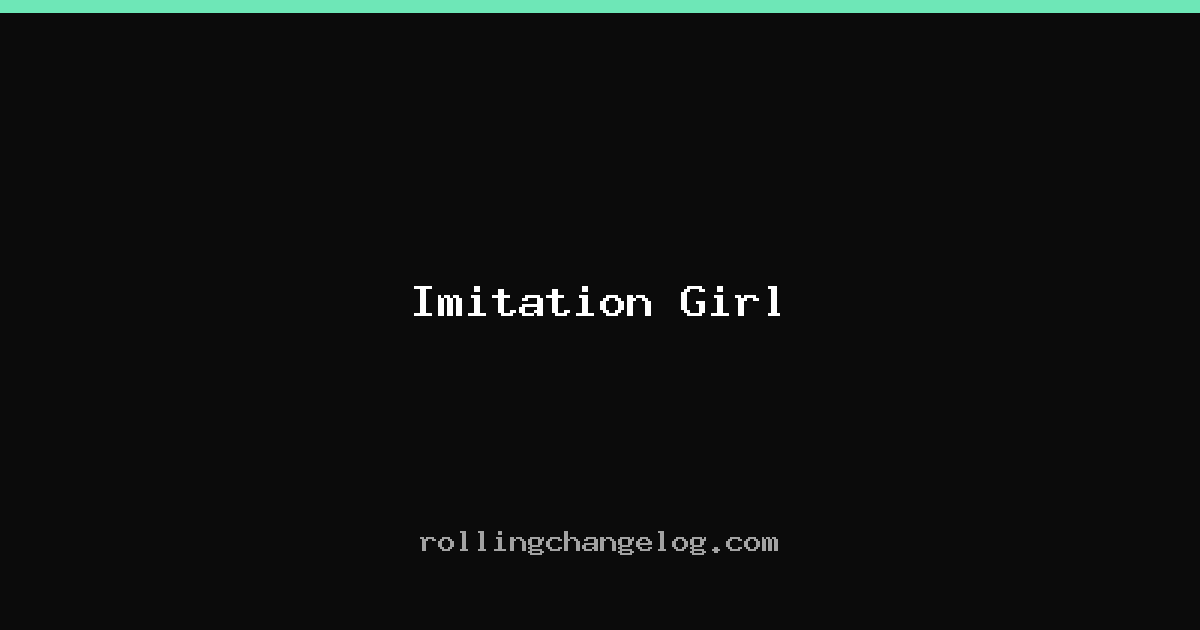 Imitation Girl cover