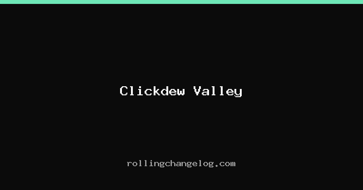 Clickdew Valley cover