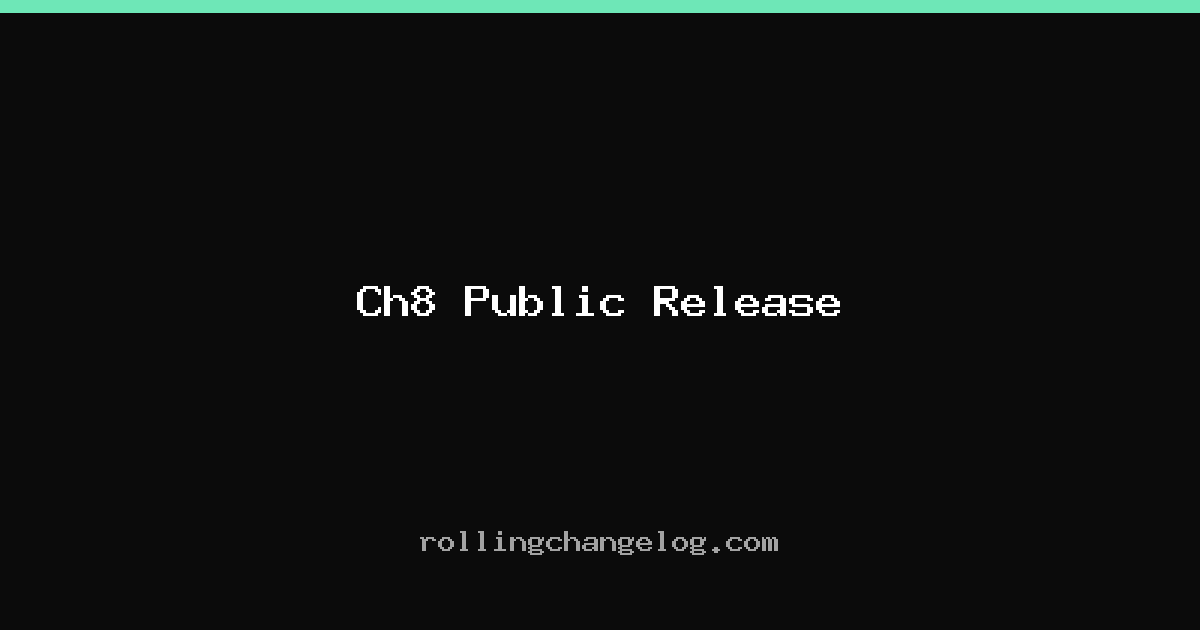 Ch8 Public Release cover