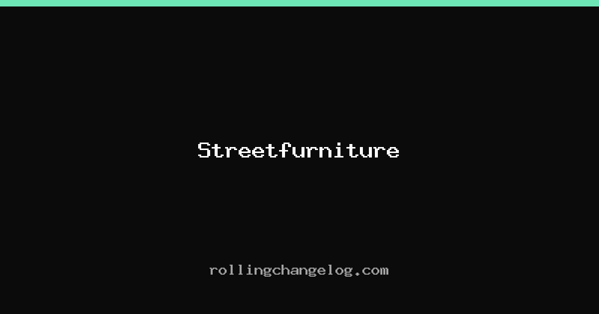 Streetfurniture cover