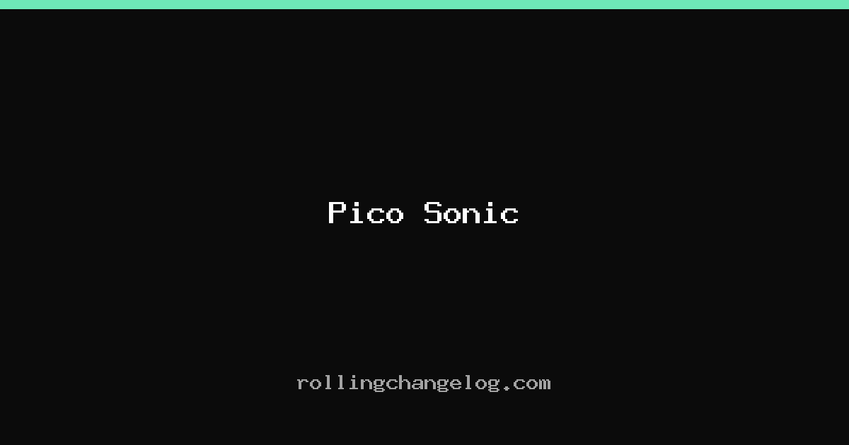 Pico Sonic cover
