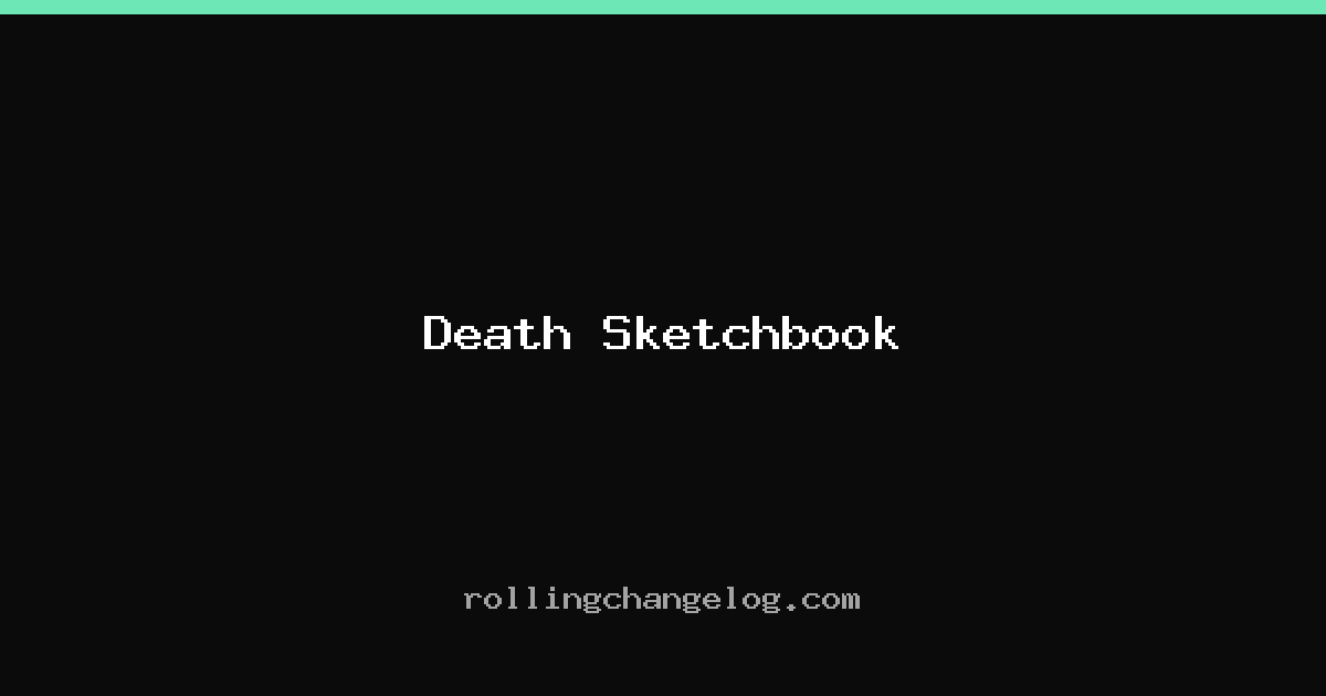 Death Sketchbook cover