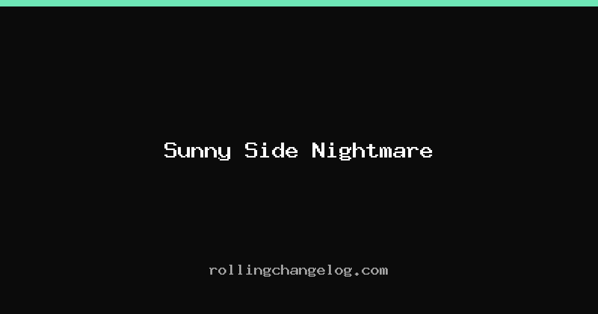Sunny Side Nightmare cover