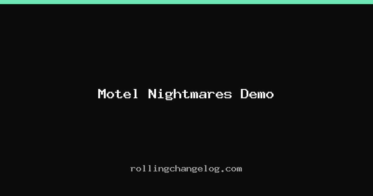 Motel Nightmares Demo cover