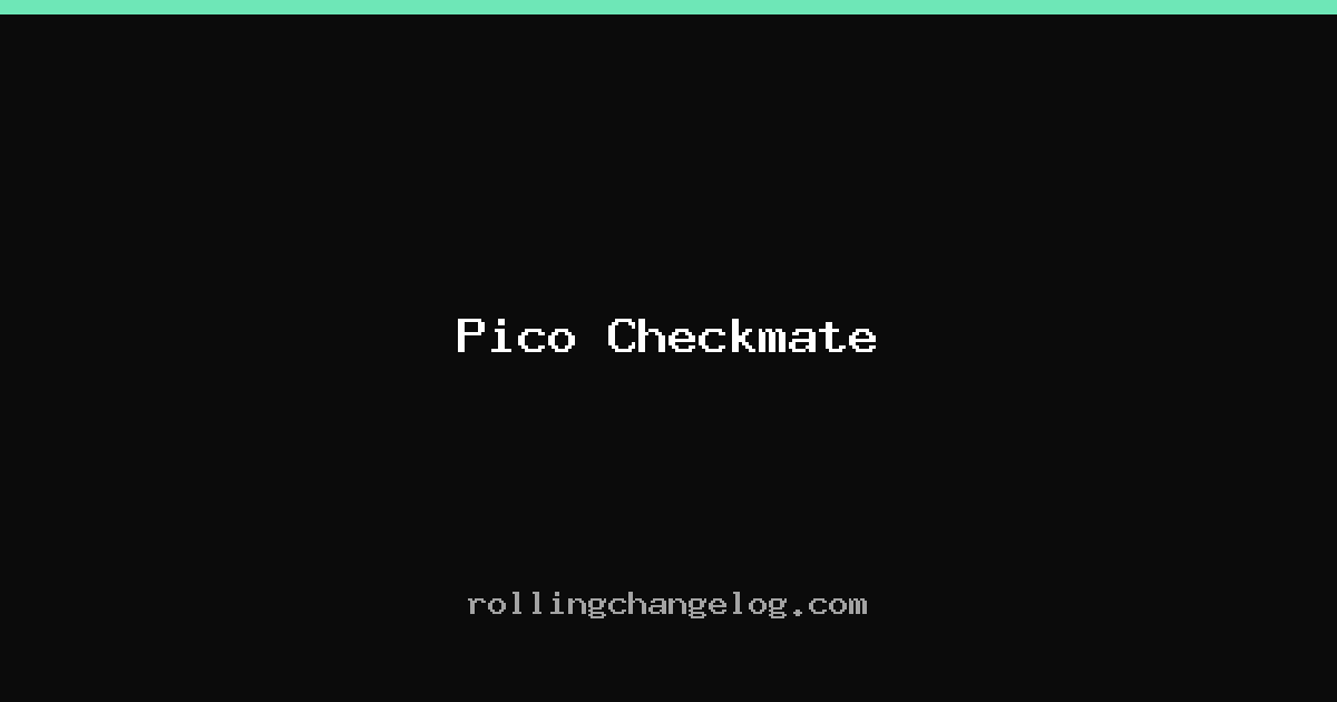 Pico Checkmate cover