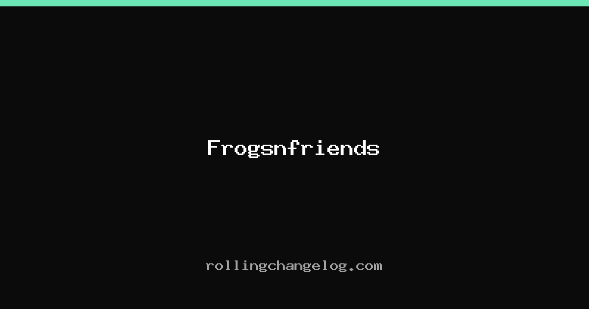 Frogsnfriends cover