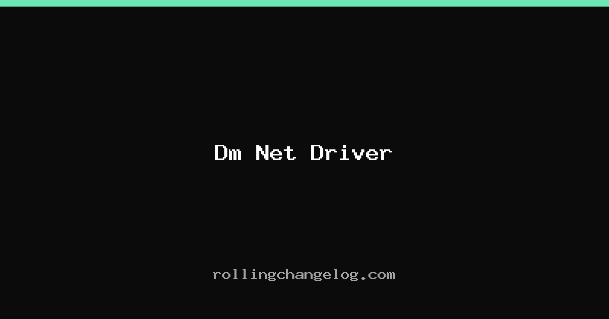 Dm Net Driver cover