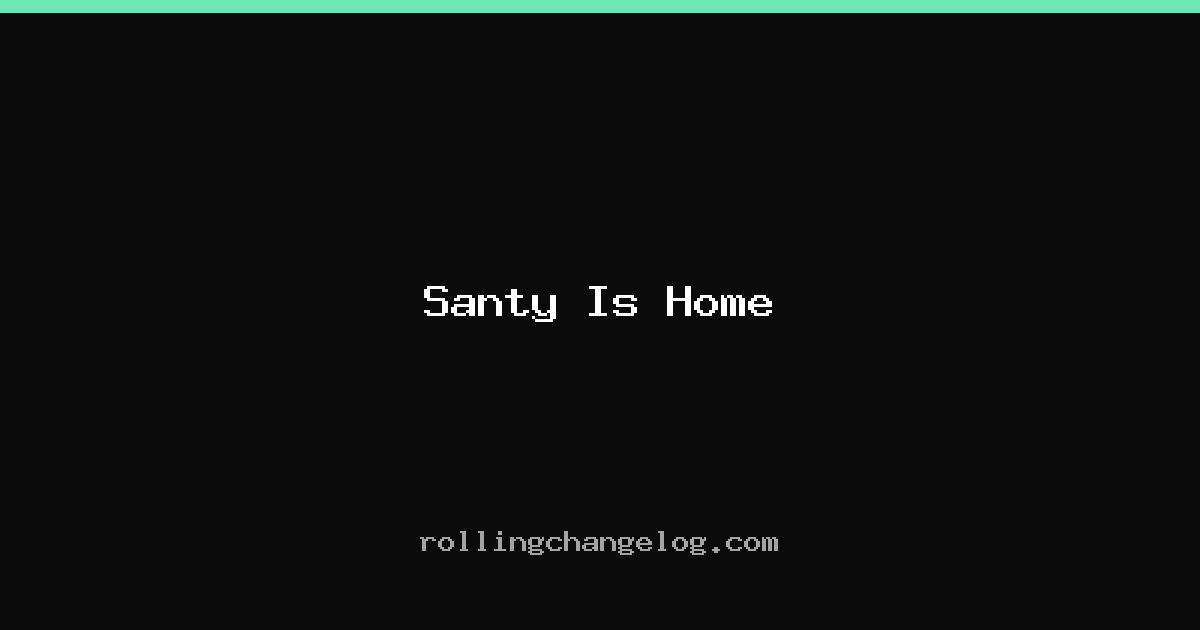 Santy Is Home cover