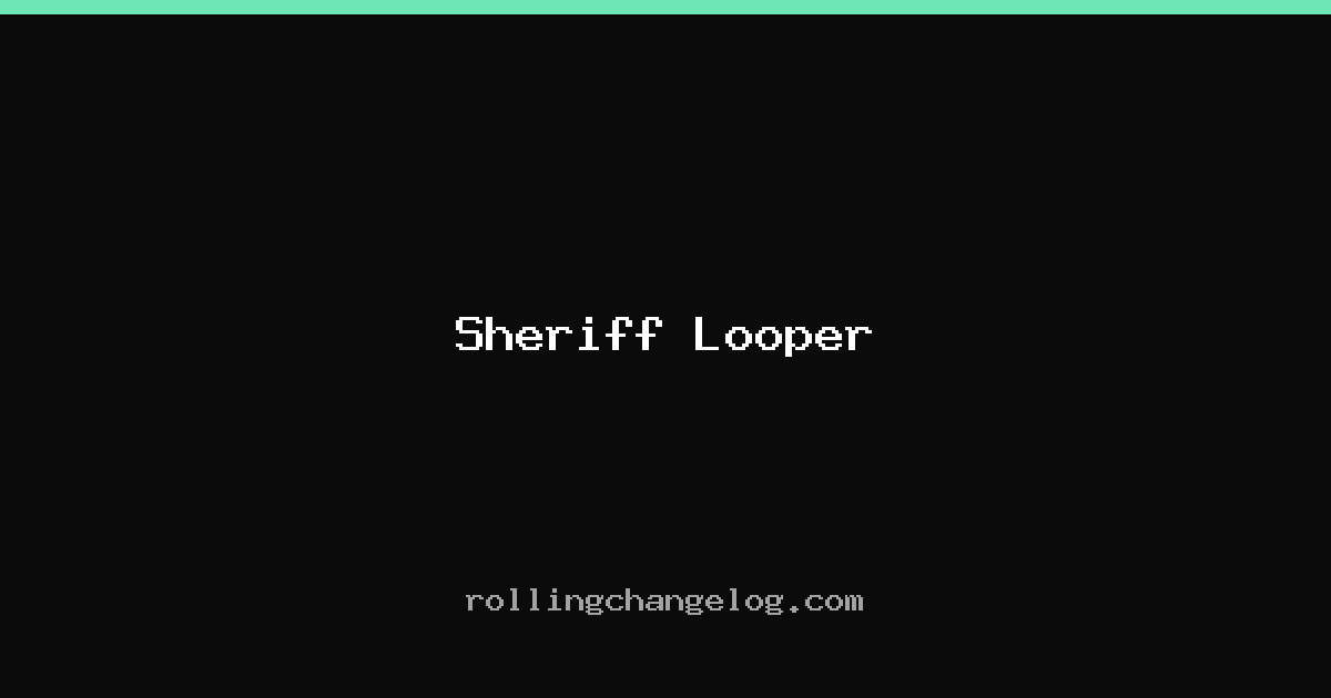 Sheriff Looper cover