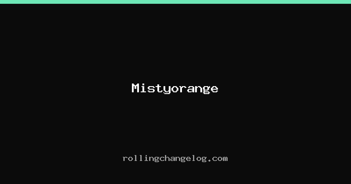 Mistyorange cover