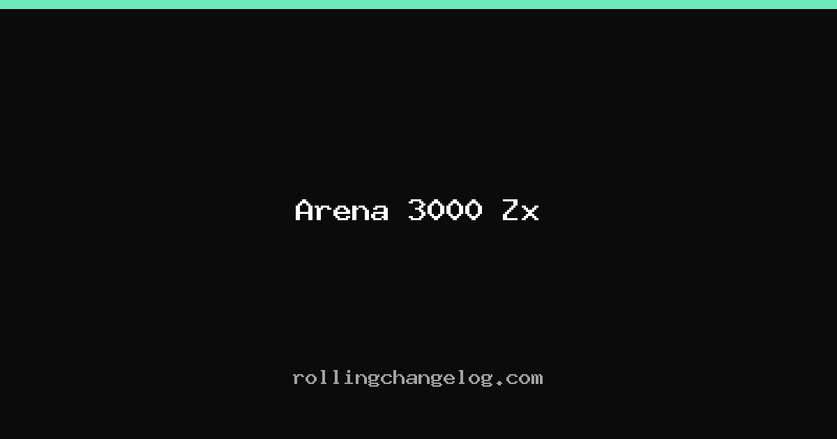 Arena 3000 Zx cover