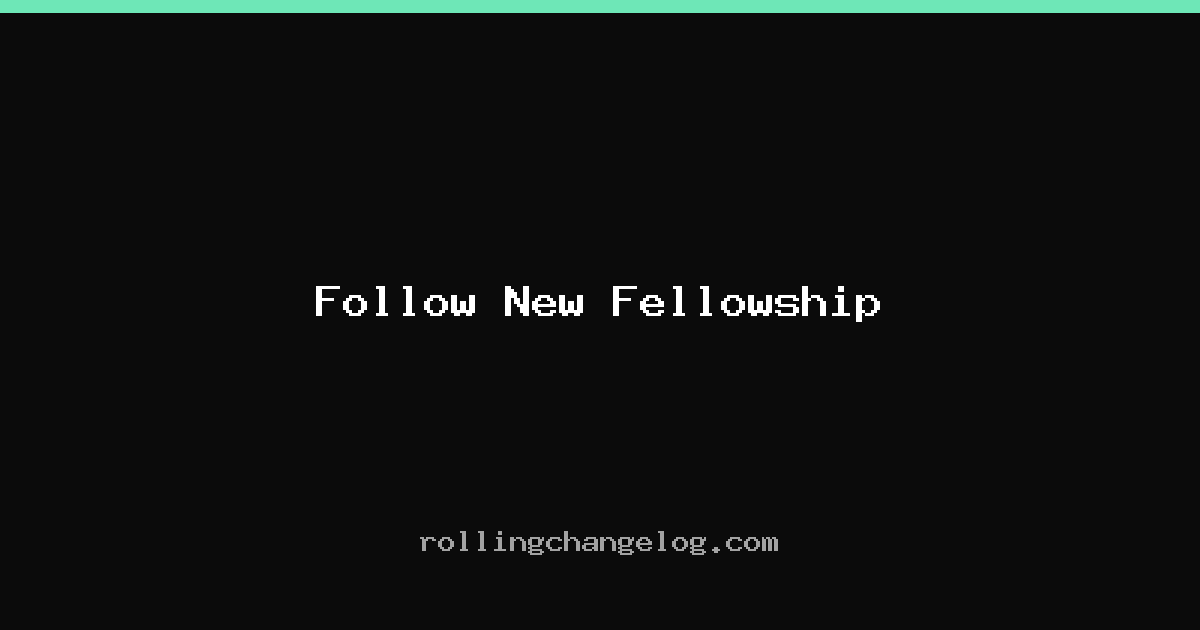 Follow New Fellowship cover