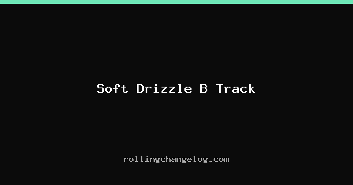 Soft Drizzle B Track cover