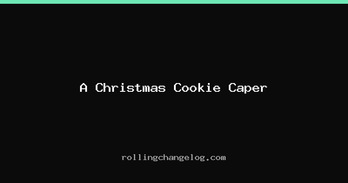 A Christmas Cookie Caper cover
