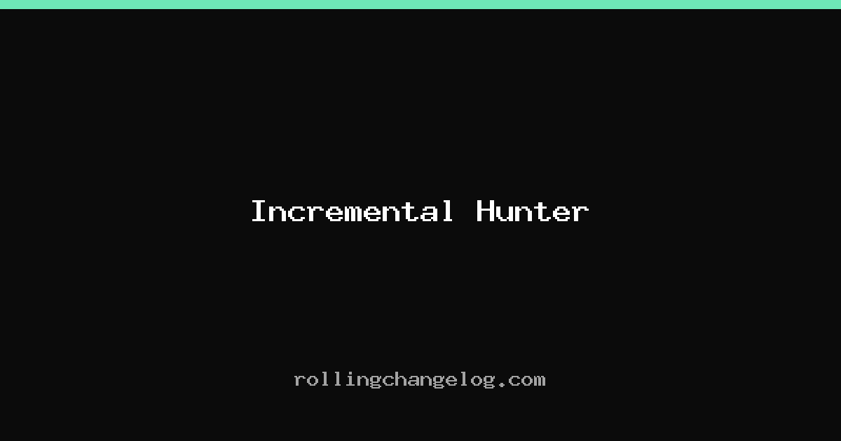 Incremental Hunter cover