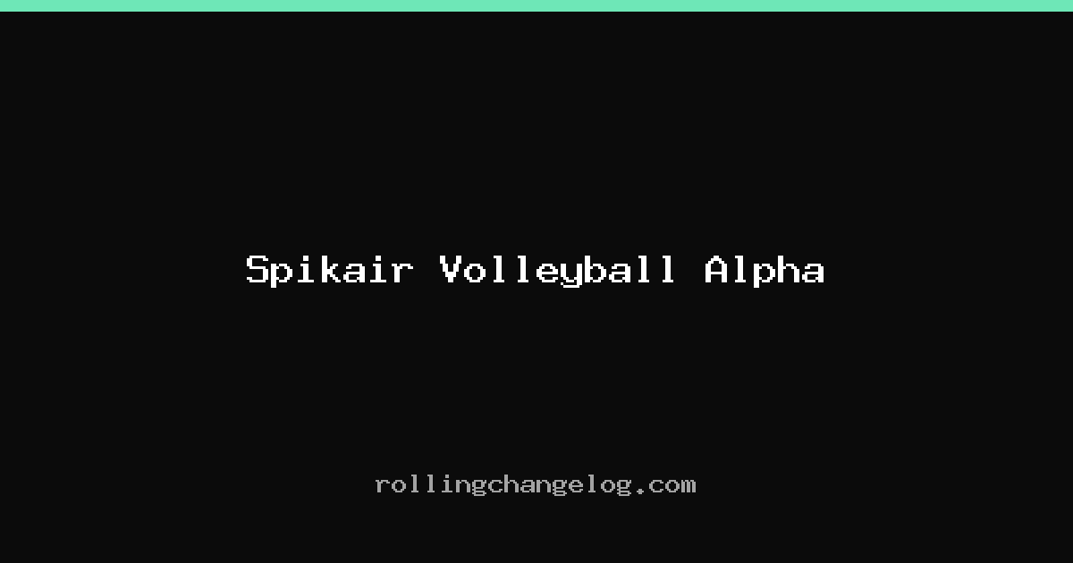 Spikair Volleyball Alpha cover