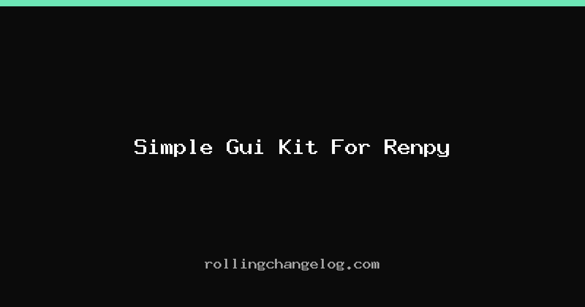 Simple Gui Kit For Renpy cover
