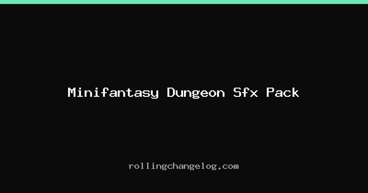 Minifantasy Dungeon Sfx Pack cover