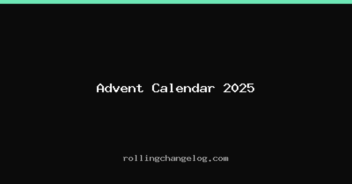 Advent Calendar 2025 cover
