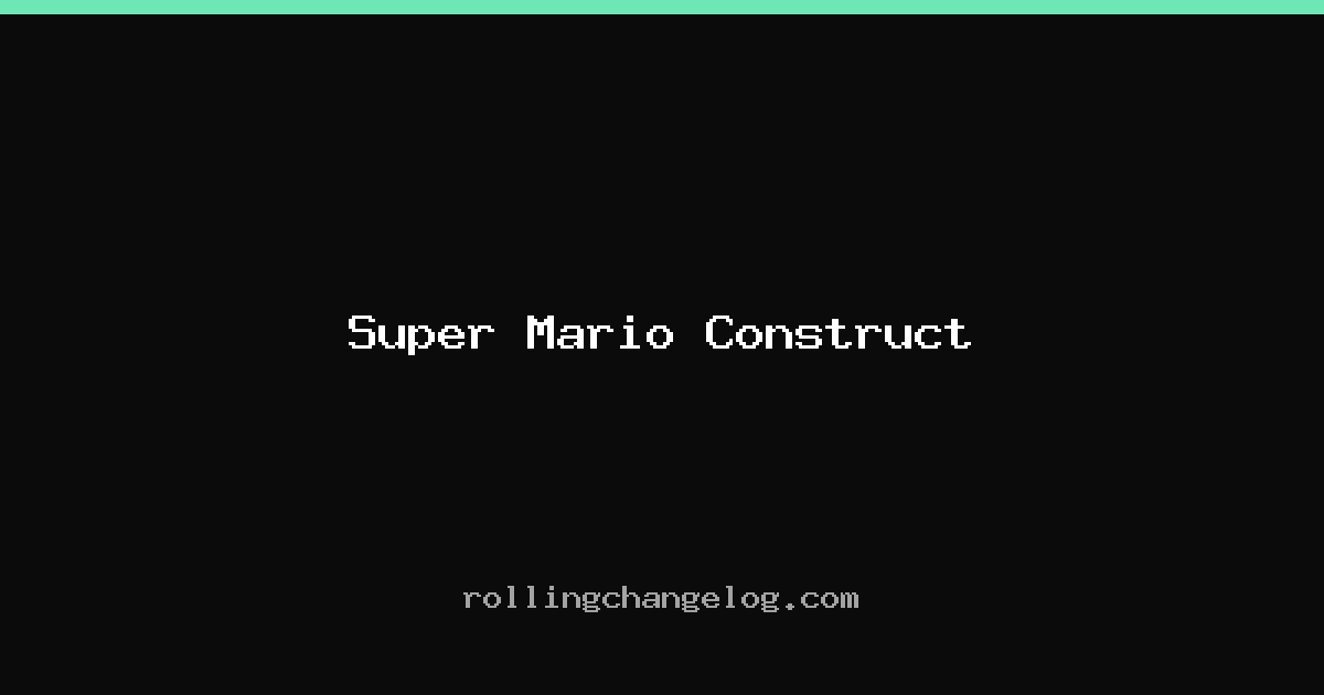 Super Mario Construct cover
