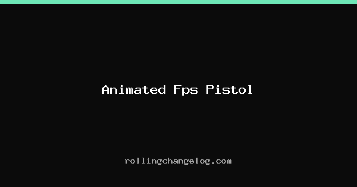 Animated Fps Pistol cover
