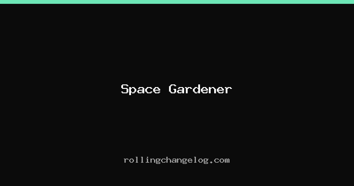 Space Gardener cover