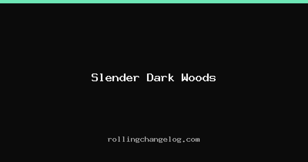 Slender Dark Woods cover