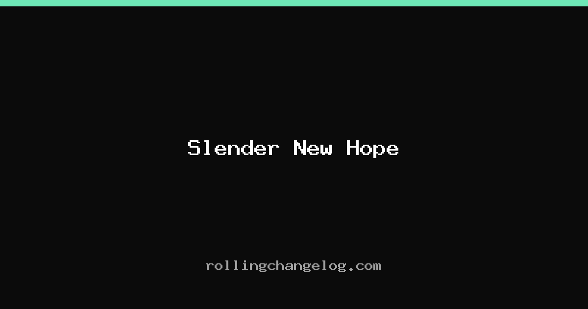 Slender New Hope cover