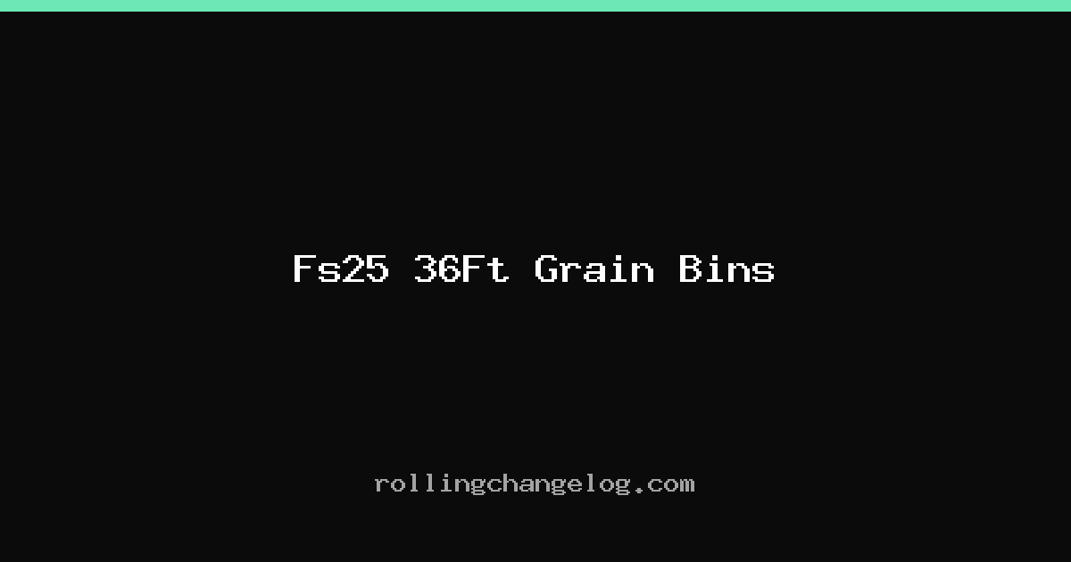 Fs25 36Ft Grain Bins cover