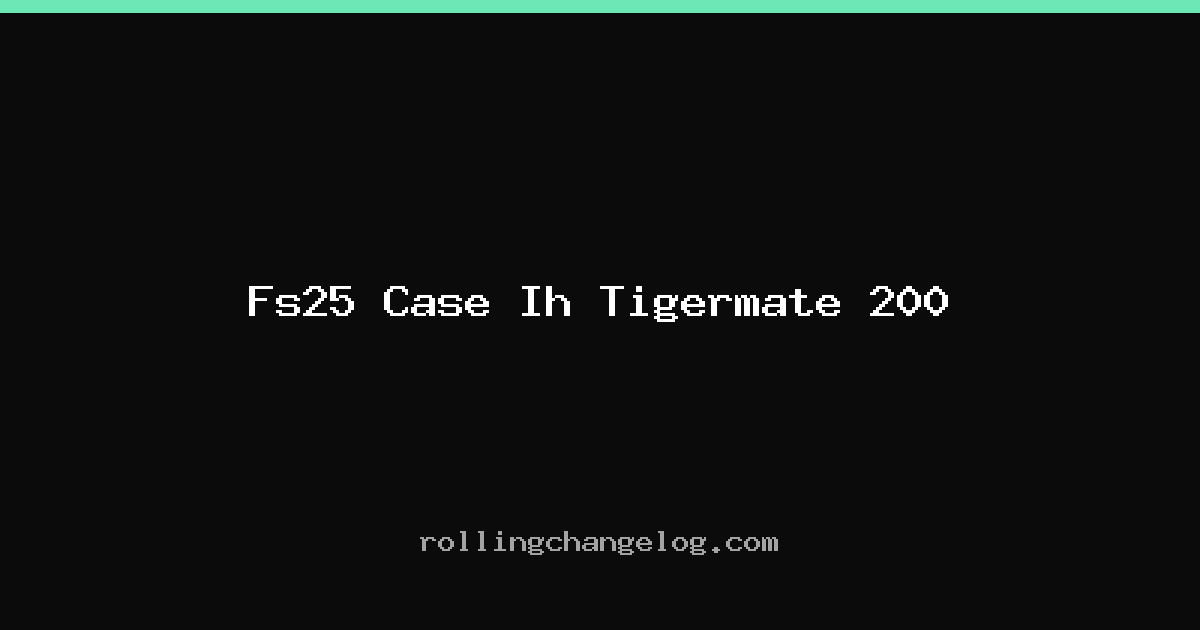 Fs25 Case Ih Tigermate 200 cover