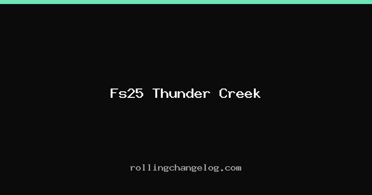 Fs25 Thunder Creek cover
