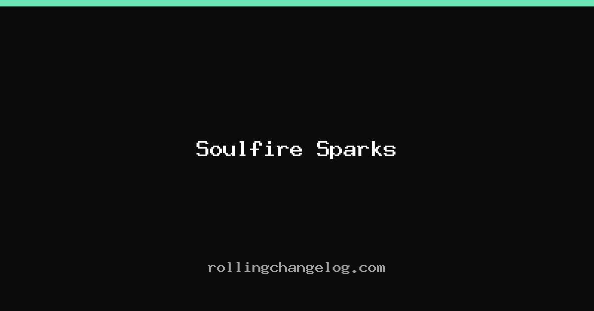 Soulfire Sparks cover