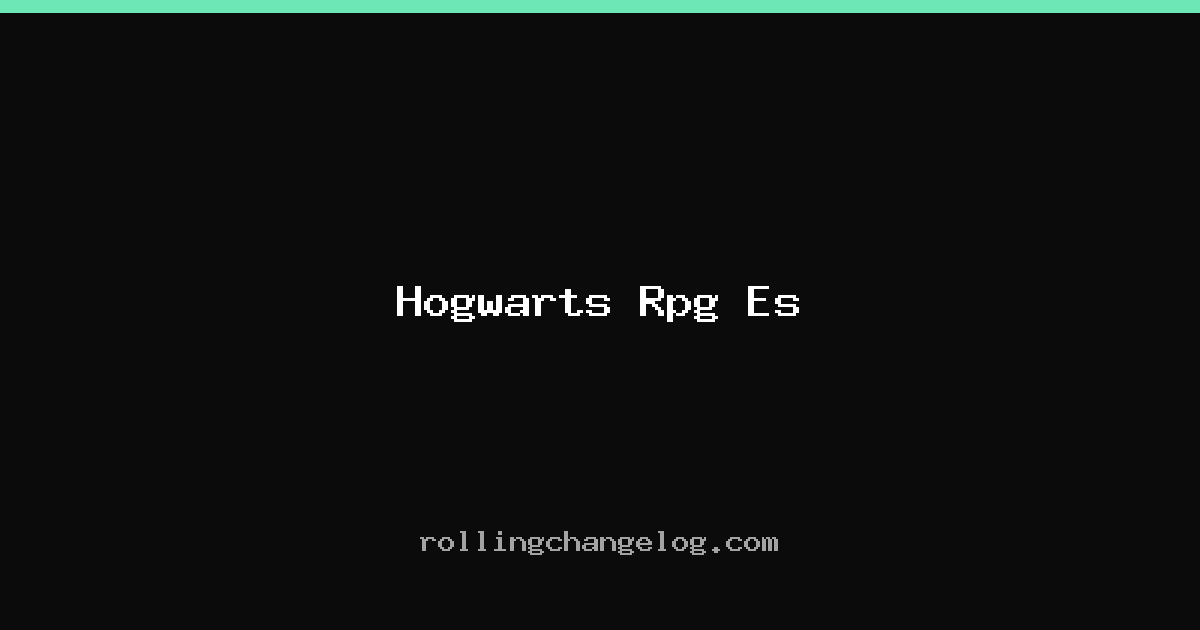 Hogwarts Rpg Es cover