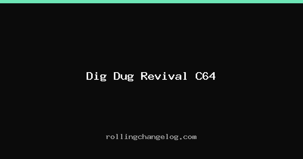 Dig Dug Revival C64 cover