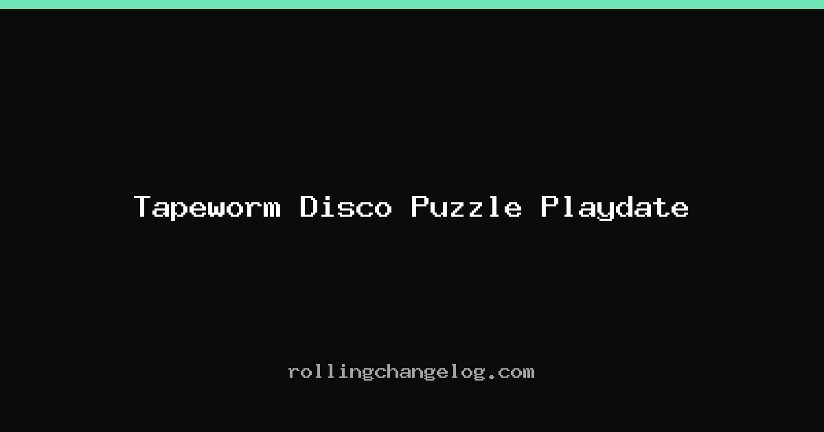 Tapeworm Disco Puzzle Playdate cover