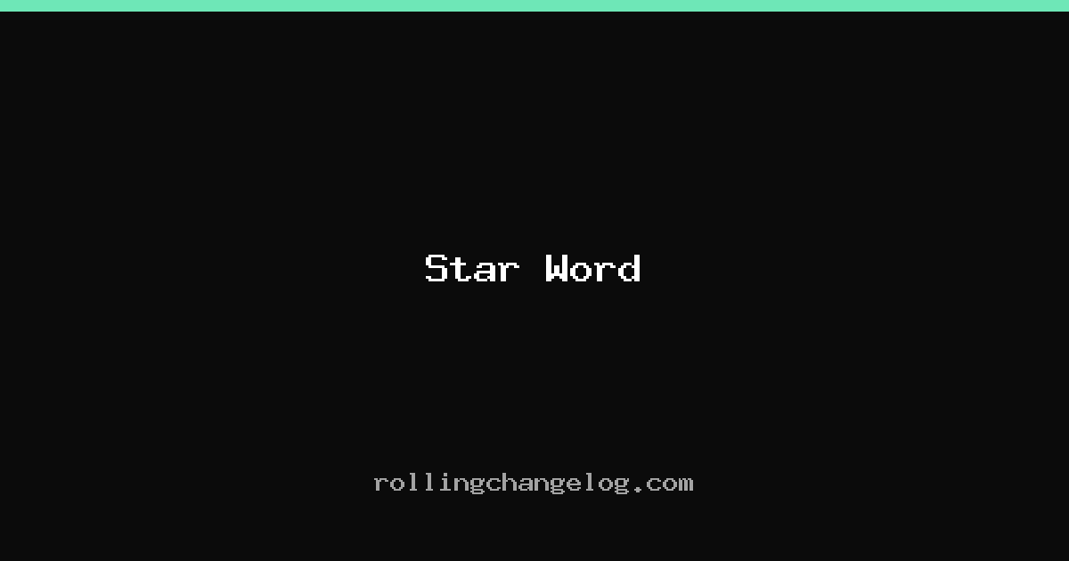 Star Word cover