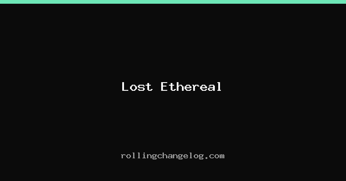 Lost Ethereal cover