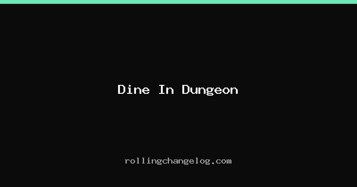 Dine In Dungeon cover
