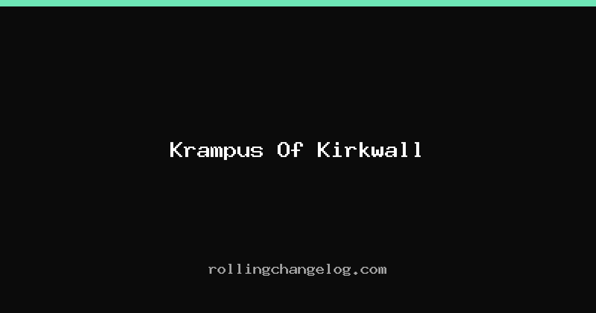 Krampus Of Kirkwall cover