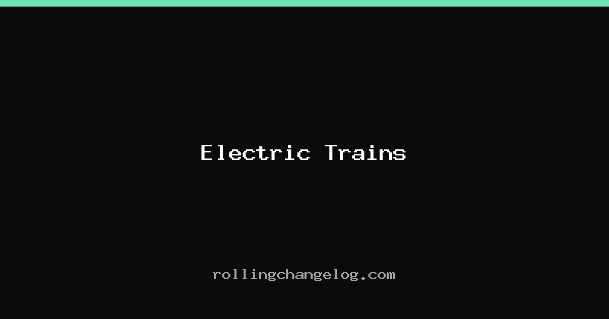 Electric Trains cover
