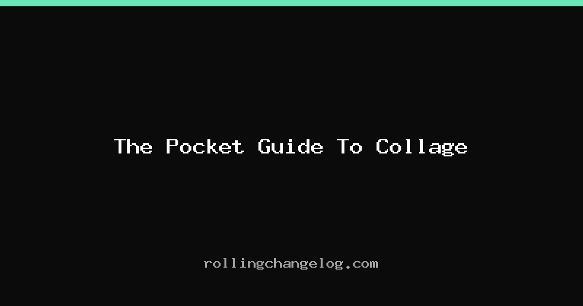 The Pocket Guide To Collage cover