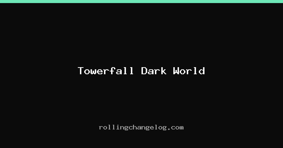 Towerfall Dark World cover