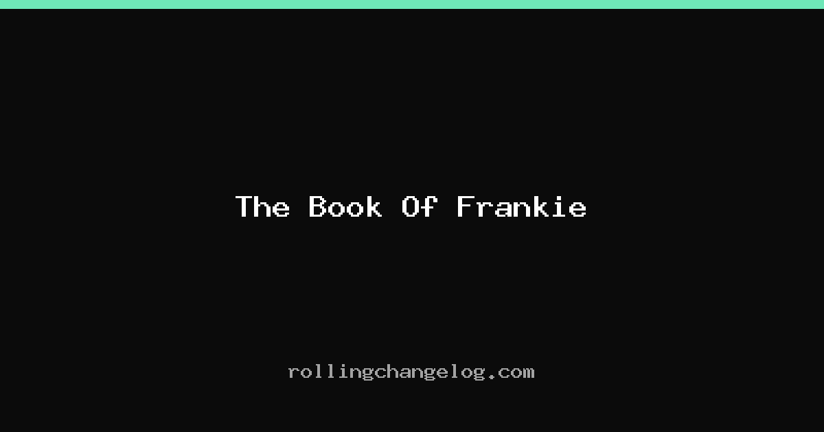 The Book Of Frankie cover