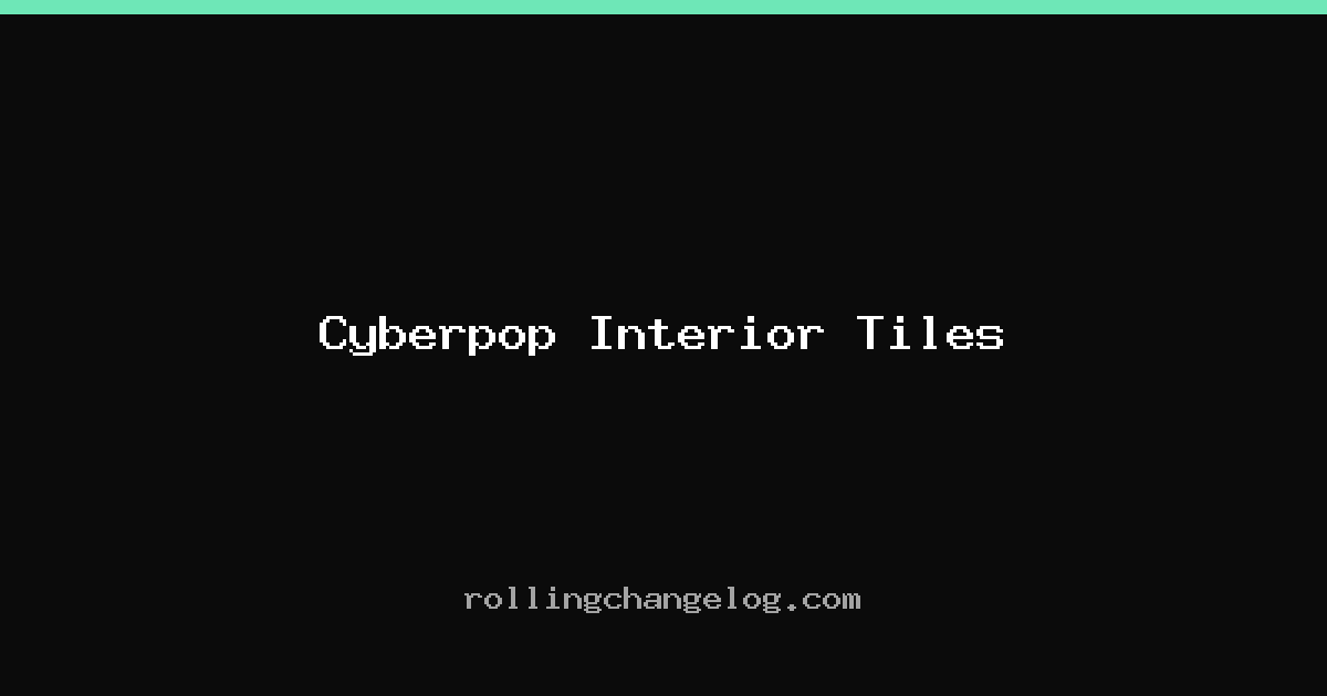 Cyberpop Interior Tiles cover