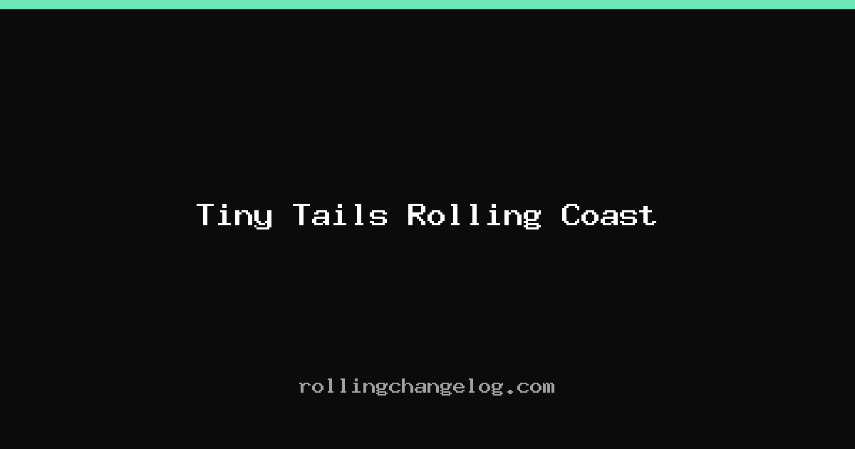 Tiny Tails Rolling Coast cover